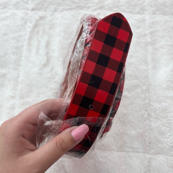 NWOT red and black checkered belt - Picture 2 of 2